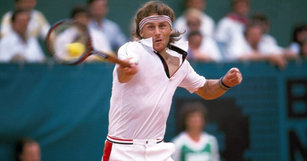 Bjorn Borg là một trong những tay vợt giỏi nhất trong thập niên 1970.