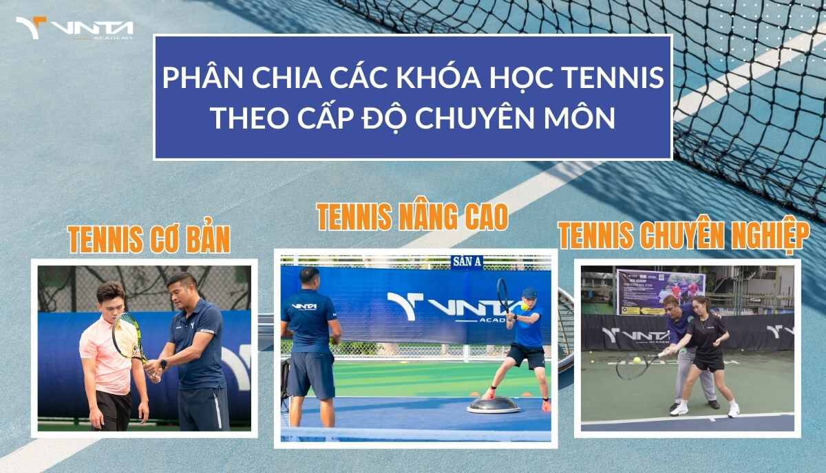 Phân chia các khóa học theo cấp độ chuyên môn