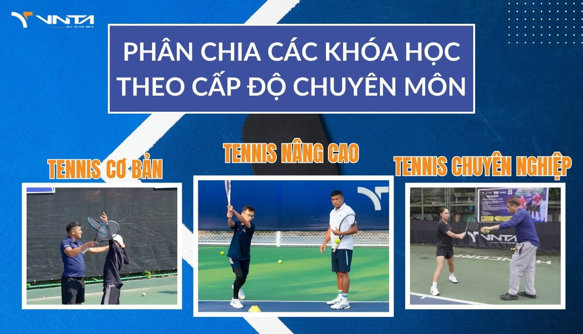 Phân chia các khóa học theo cấp độ chuyên môn