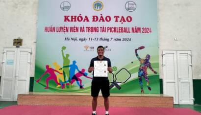 Ông Vũ Ngọc Thành Hoàn Thành Xuất Sắc Khóa Đào Tạo Huấn Luyện Viên Và Trọng Tài Pickleball Năm 2024