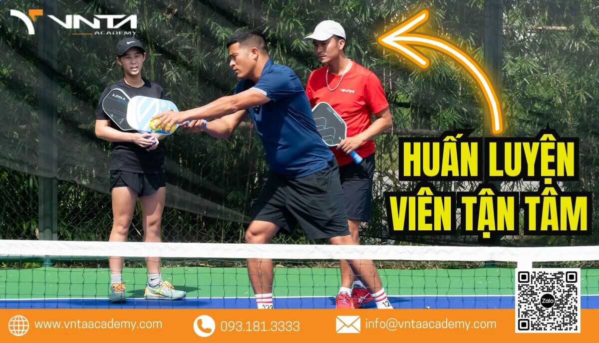 Học viện VNTA luôn cam kết đồng hành và hỗ trợ học viên trong suốt hành trình chinh phục môn Pickleball.