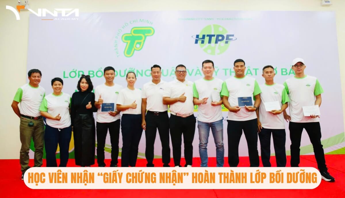 Học Viện VNTA Academy Tham Gia Lớp Bồi Dưỡng Luật Và Kỹ Thuật Cơ Bản Môn Pickleball TP.HCM 2024 | Học Viện VNTA Academy 1