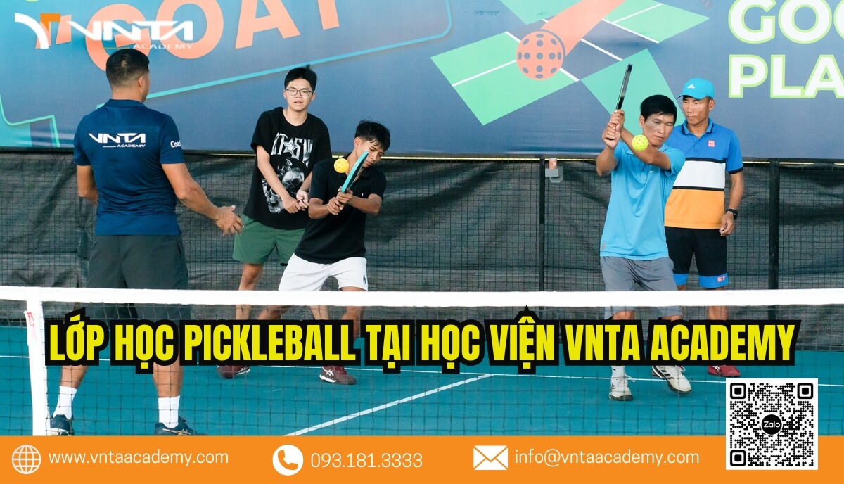 Lớp dạy Pickleball quận 3 của VNTA Academy là sự lựa chọn tuyệt vời dành cho những ai mong muốn học Pickleball.