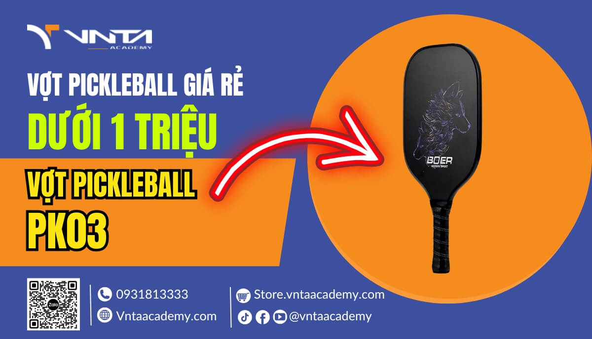 Review vợt Pickleball dưới 1 triệu - Vợt Pickleball PK03