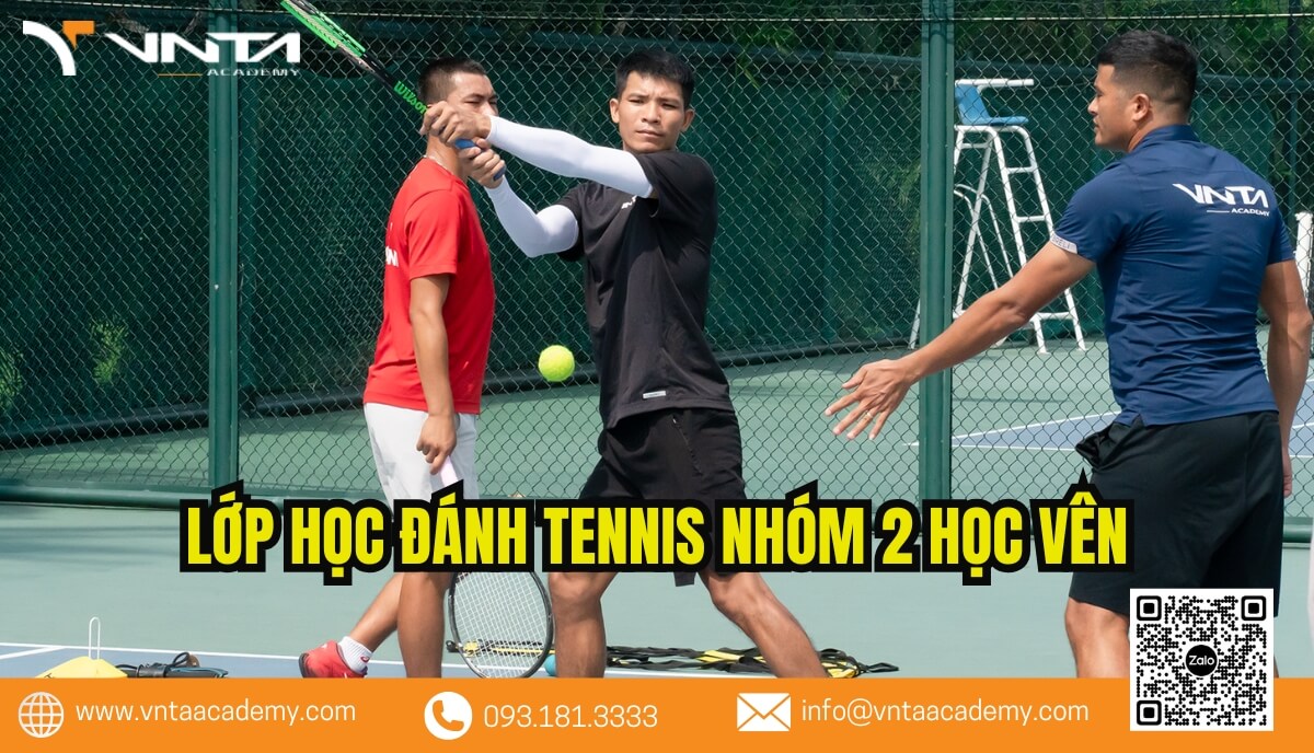 VNTA Academy luôn chào đón tất cả những ai đam mê Tennis, các khóa học phù hợp với lứa tuổi, giới tính hay trình độ