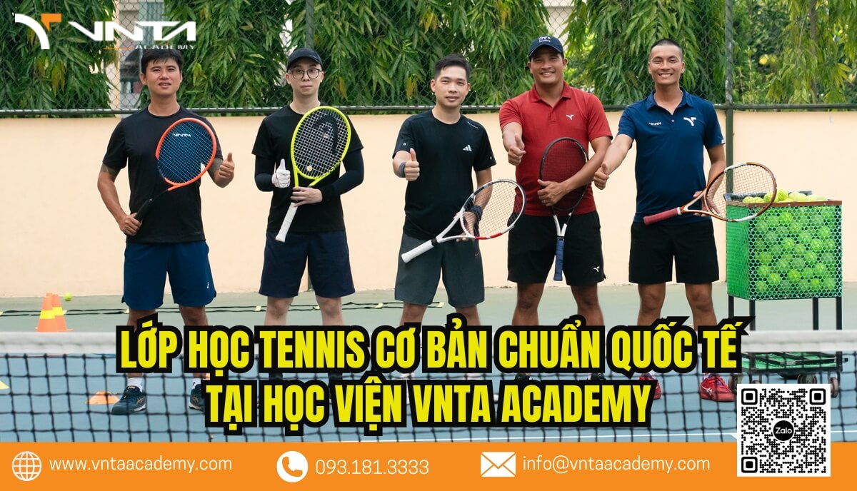 VNTA Academy là một trong những học viện tennis hàng đầu tại Việt Nam, chuyên cung cấp các chương trình đào tạo chất lượng cao với tiêu chuẩn quốc tế