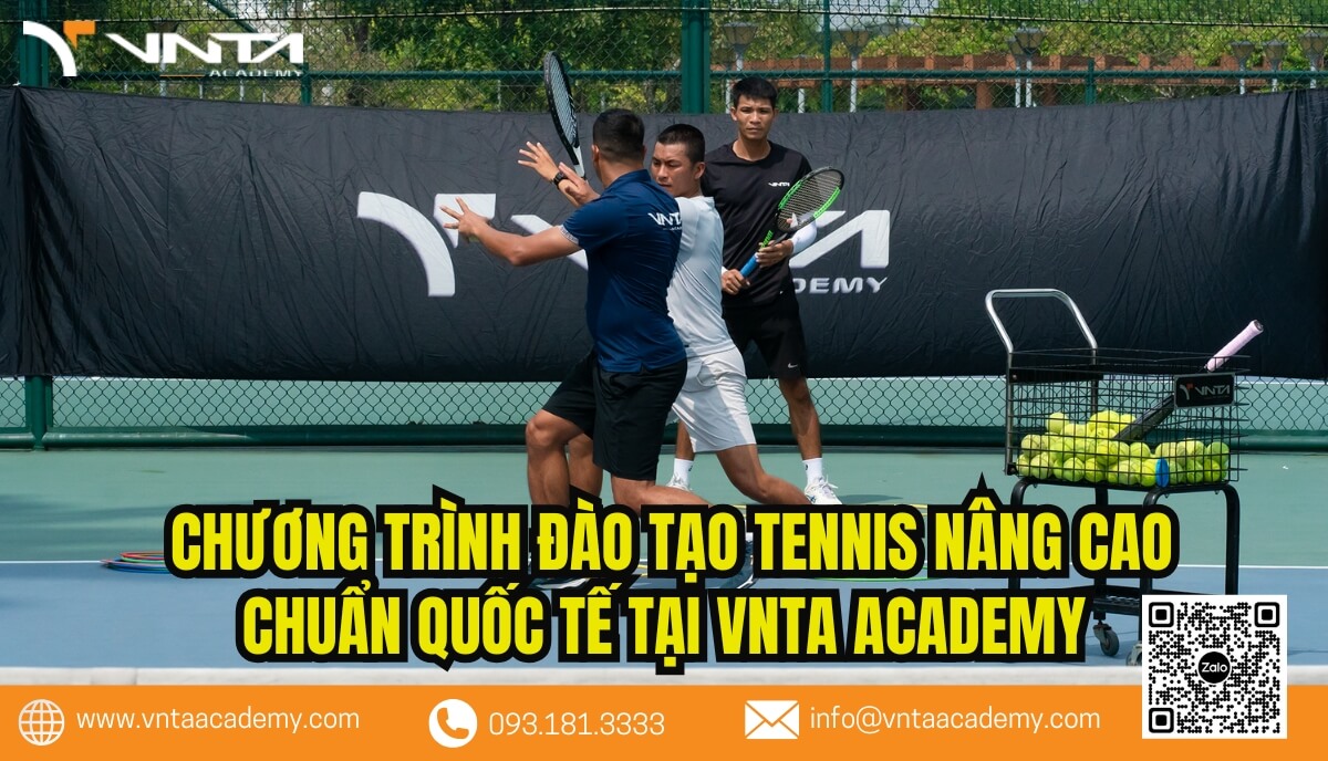 Một trong những điểm nhấn của chương trình đào tạo tennis nâng cao chuẩn quốc tế tại VNTA Academy là tập trung vào việc hoàn thiện và phát triển các kỹ thuật đánh bóng chuyên sâu