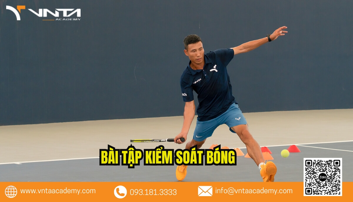 Bài tập kiểm soát bóng: Cách đánh Tennis một mình