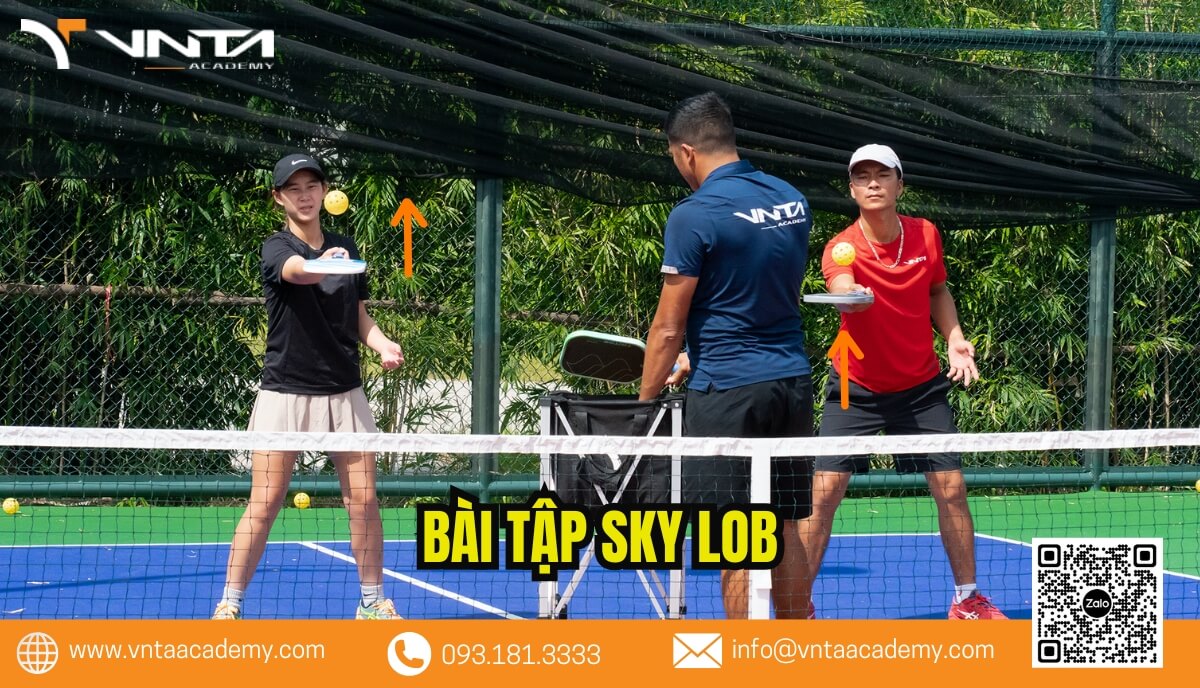 Sky Lob: Bài tập bổ trợ pickleball tại nhà