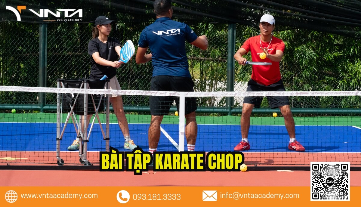 Karate Chop: Bài tập bổ trợ pickleball tại nhà