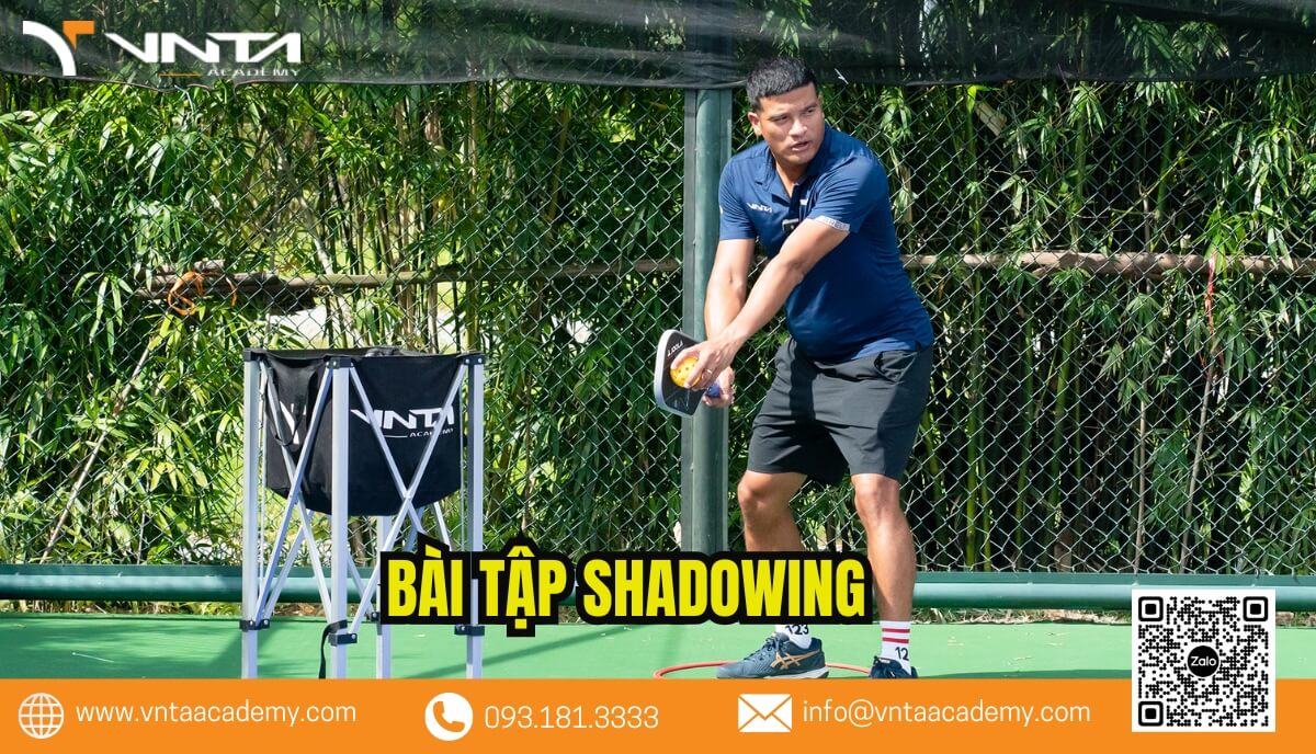 Shadowing: Bài luyện tập bổ trợ pickleball tại nhà